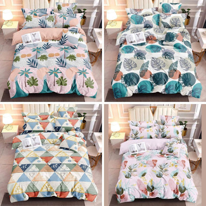 (Queen Size Sab Collection) 3 in 1 Canadian Cotton Bedding Set