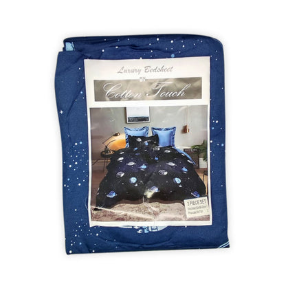 Lunar Dreams 3-in-1 Bedding Set (1 Full Gartered Fitted Bedsheet with 2 Pillowcases)