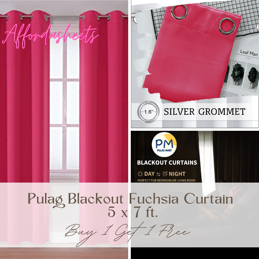 Pulag Blackout White Curtain - 5 x 7 ft.